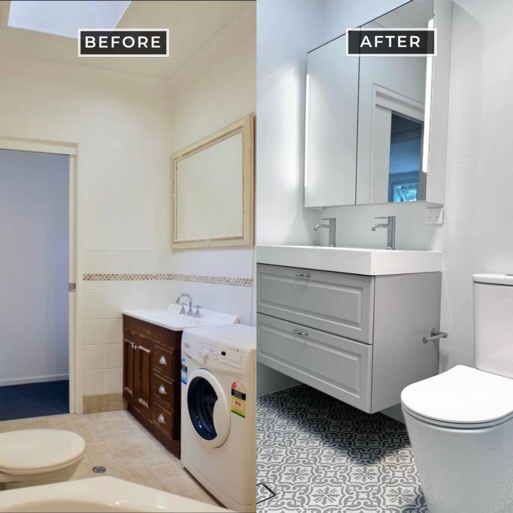 small bathroom renovation